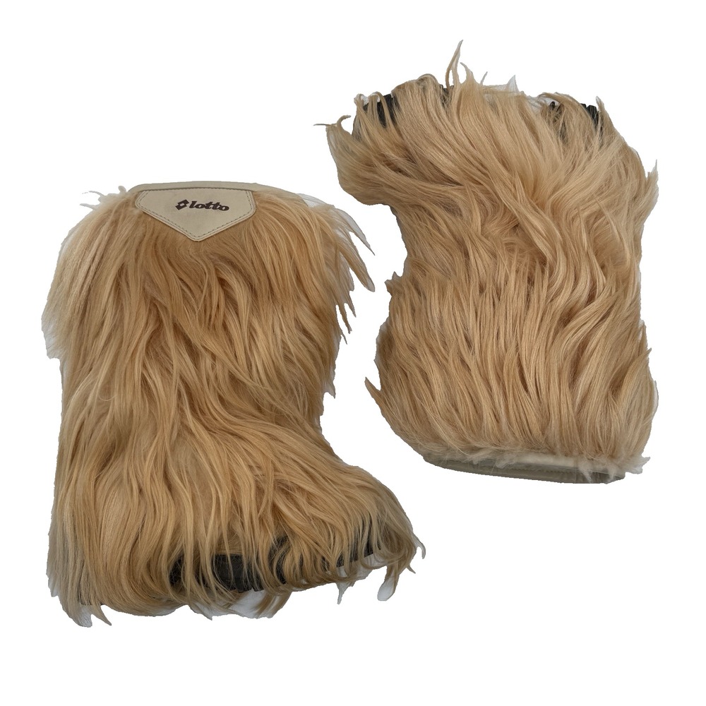 Vintage Lotto Fur Yeti Boots Womens US 6.5-7 Beige Made In Italy‎ Apres Ski